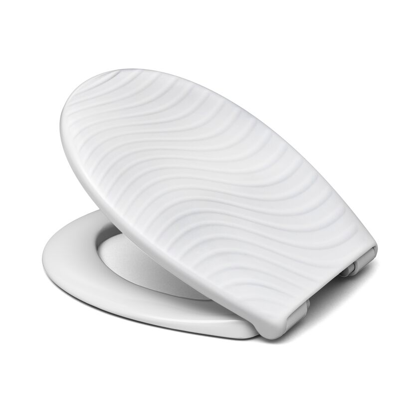 Weißer WC-Sitz CEDO Bondi Waves