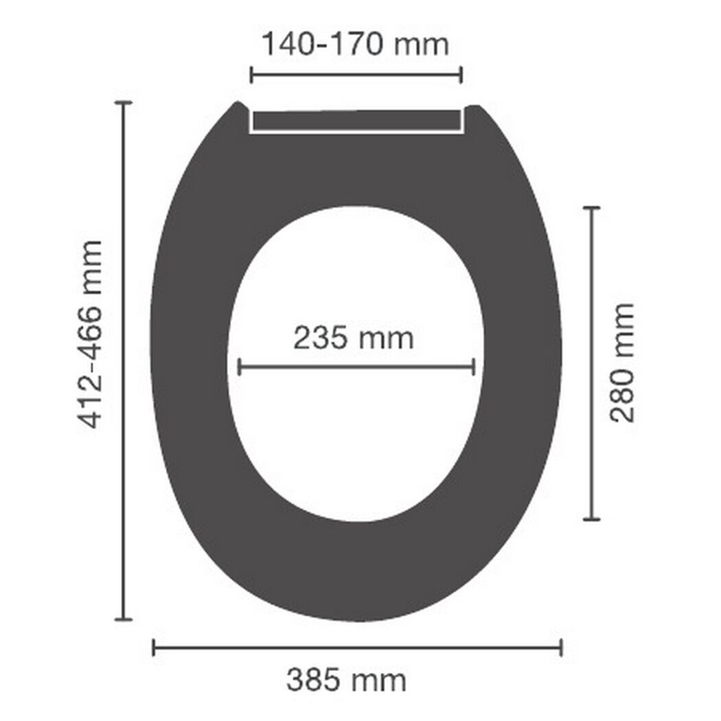 WC-Sitz CEDO Stromboli mit Maßen