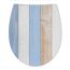 WC-Sitz DreamBlue mit blau-weißem Holzdekor