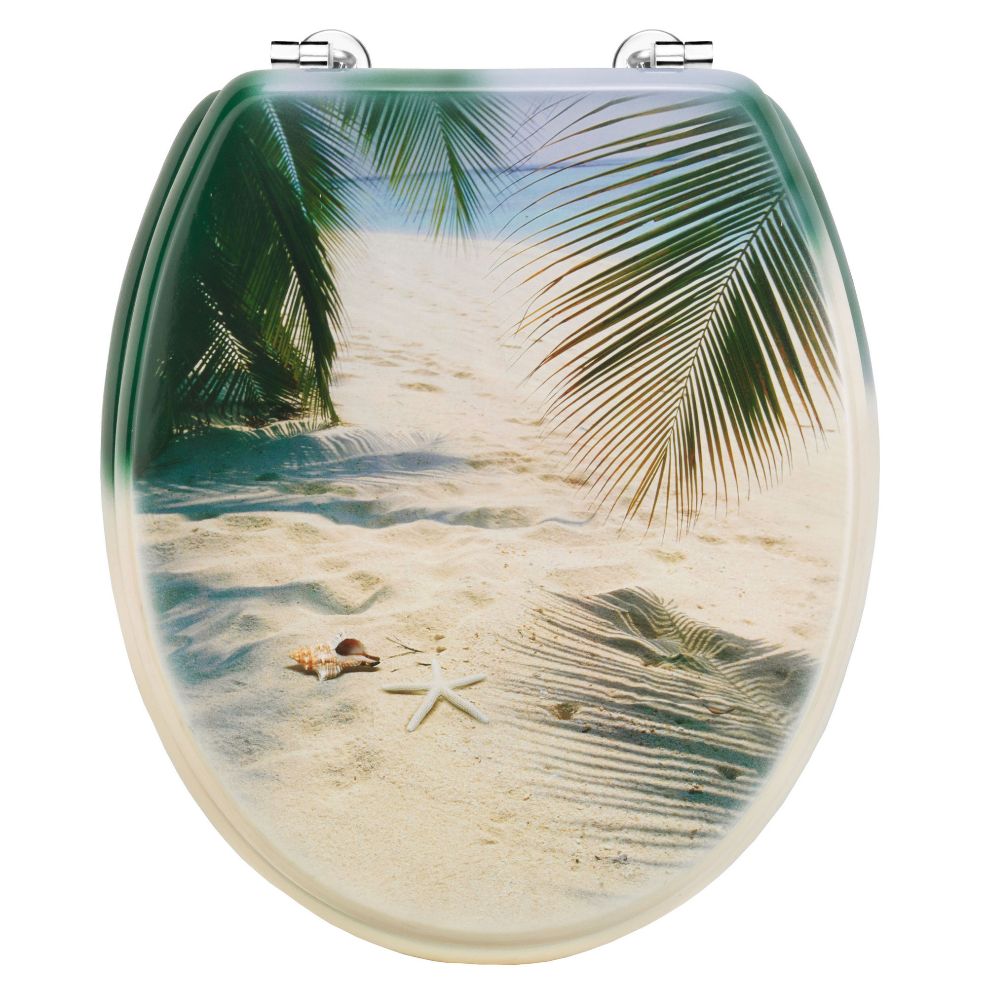 WC-Sitz 'Palmen am Strand', lackiert + product picture