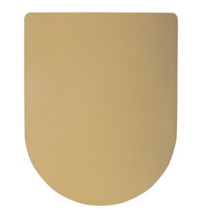 WC-Sitz 'SlimLine' beige Duroplast mit Absenkautomatik, eckige Form