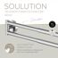 Handtuchhalter 'Soulution' doppelreihig verchromt 37-52 cm