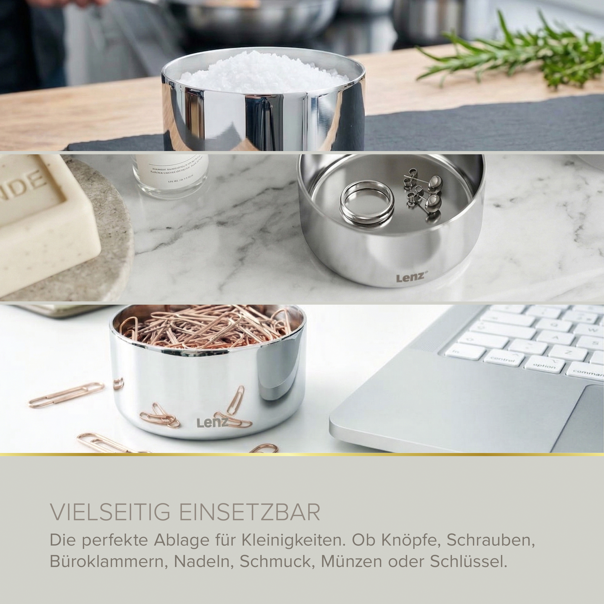 Becherhalter 'Soulution' chromfarben rund