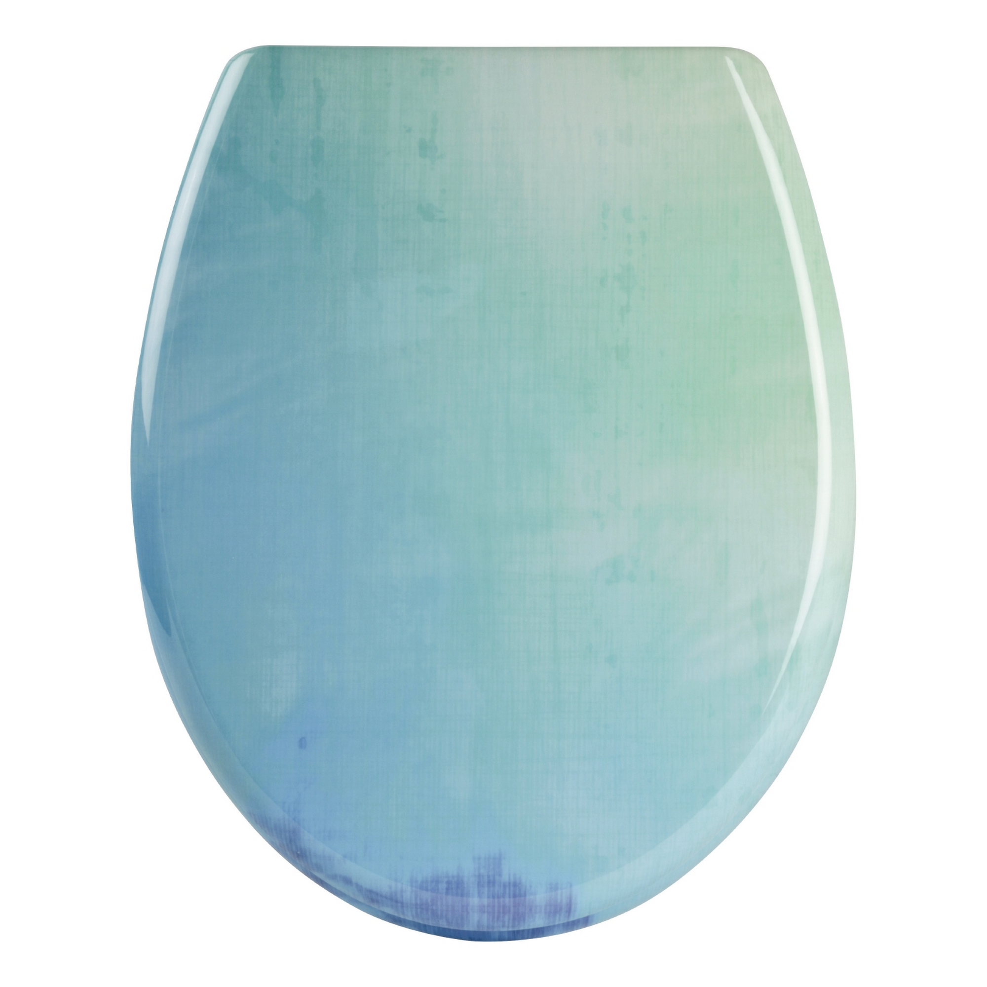 WC-Sitz 'Dekor Farbig' blau Duroplast, mit Absenkautomatik + product picture