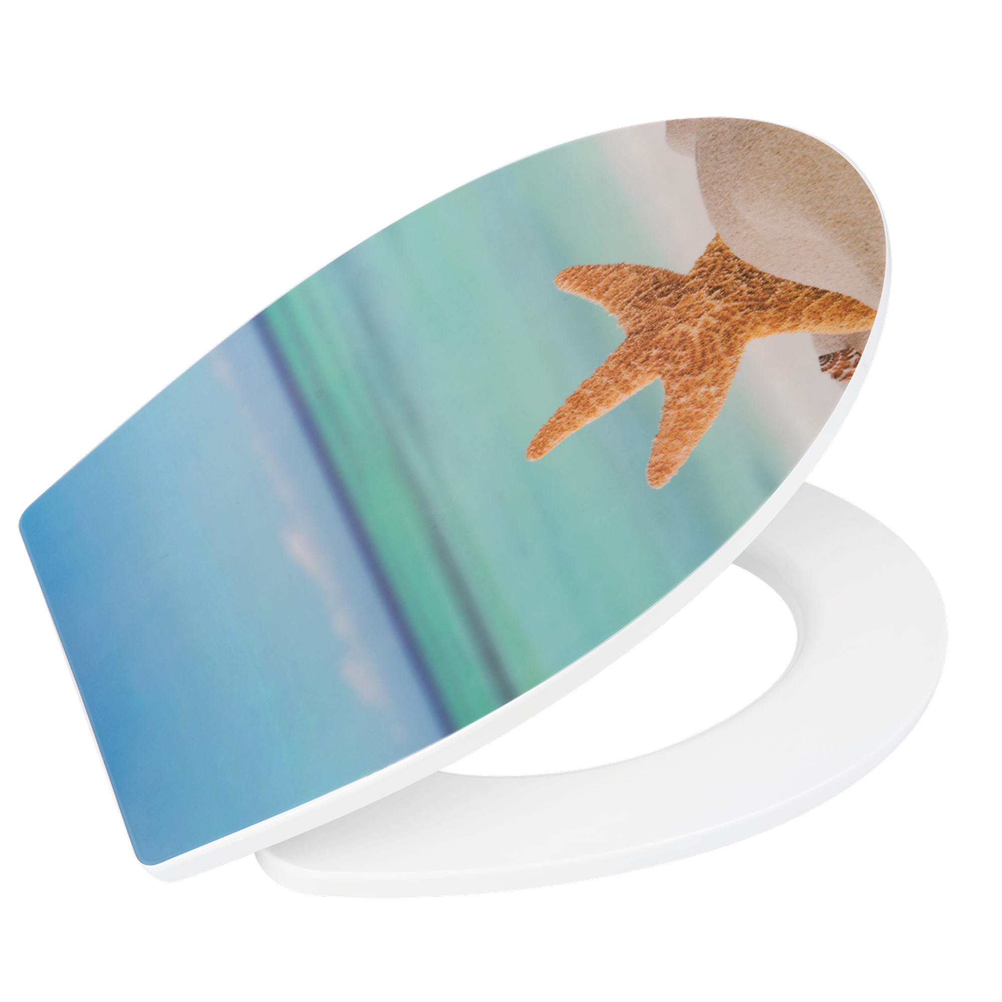 WC-Sitz 'Seestern' mit Absenkautomatik Duroplast