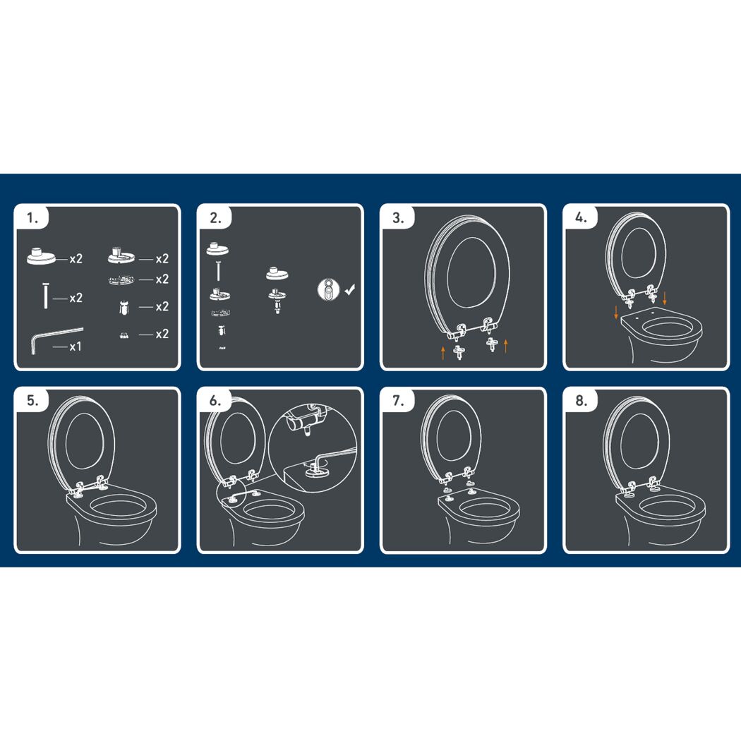 Montageanleitung für WC-Sitz Ocean 3D