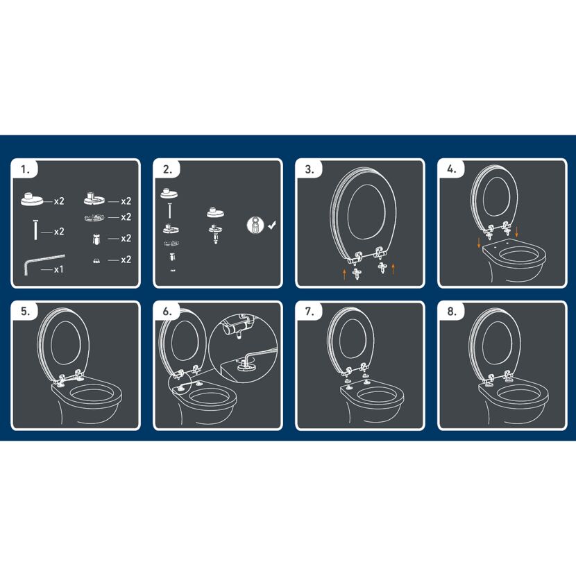 Montageanleitung für WC-Sitz Ocean 3D