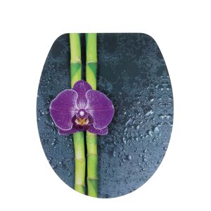 WC-Sitz 'Orchidee' violett 46,8 x 37,8 cm