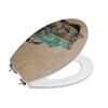 WC-Sitz Havanna mit Oldtimer-Motiv