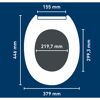 WC-Sitz 'Lagoon' mit Absenkautomatik Duroplast
