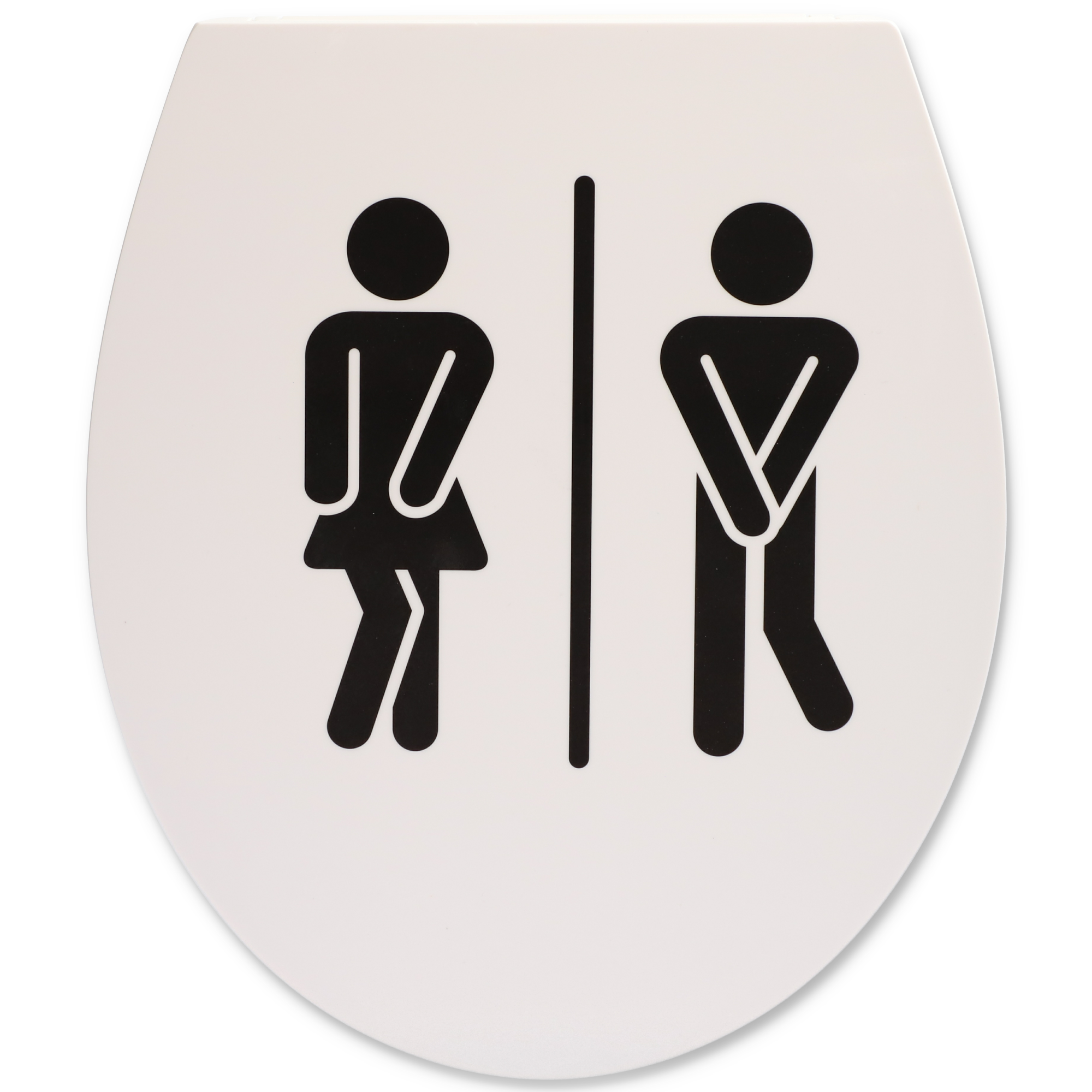 WC-Sitz 'Ladies & Gents' mit Absenkautomatik weiß/schwarz 44,6 x 37,9 cm + product picture