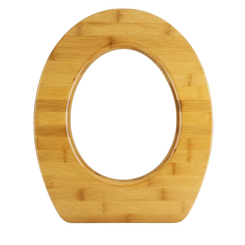 WC-Sitz aus Bambus, hochglanz