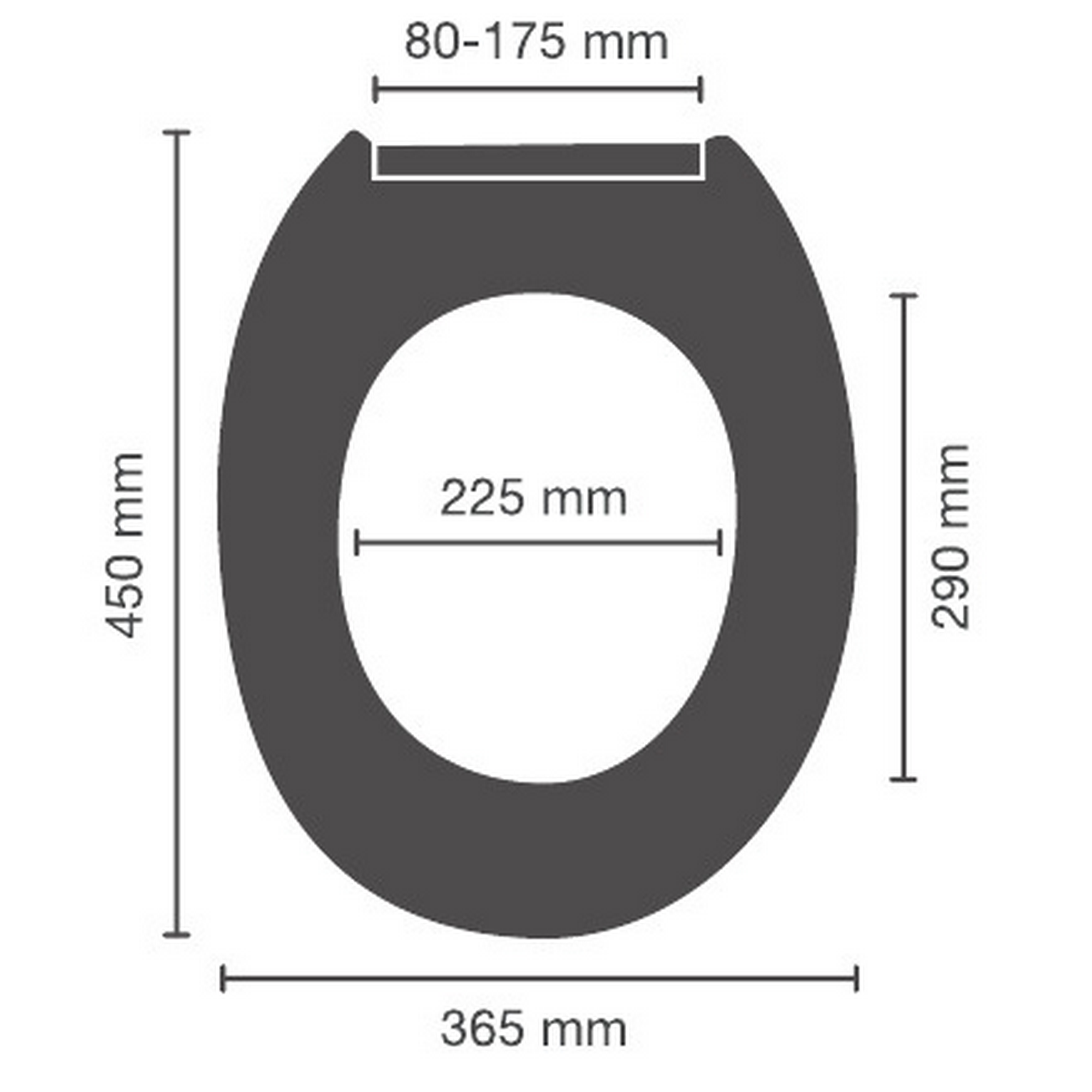 WC-Sitz 'Cement' Relief-Oberfläche Absenkautomatik 45 x 36,5 cm + product picture