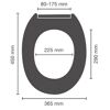 WC-Sitz 'Cement' mit Absenkautomatik Thermoplast