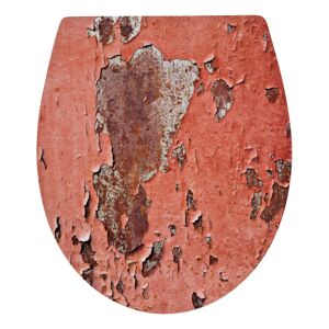 WC-Sitz 'Dekor Metal Rust' rostfarbend Duroplast, mit Absenkautomatik