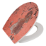 Verkleinertes Bild von WC-Sitz 'Dekor Metal Rust' rostfarbend Duroplast, mit Absenkautomatik