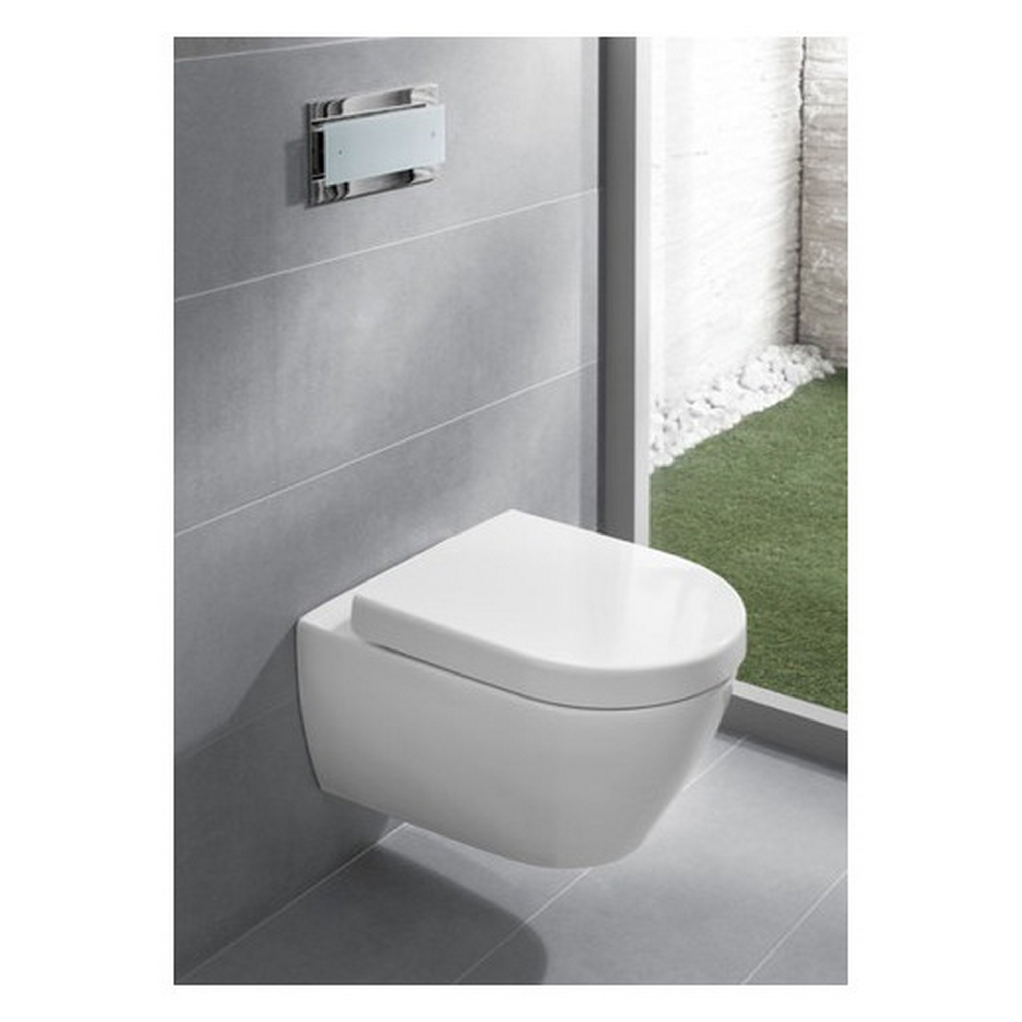 WC-Sitz 'Subway 2.0' mit Absenkautomatik weiß 43,3 x 35,9 cm
