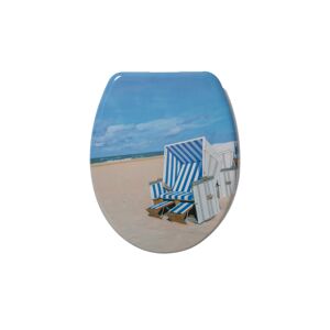 Duroplast-WC-Sitz 'Strandkorb' mit Absenkautomatik