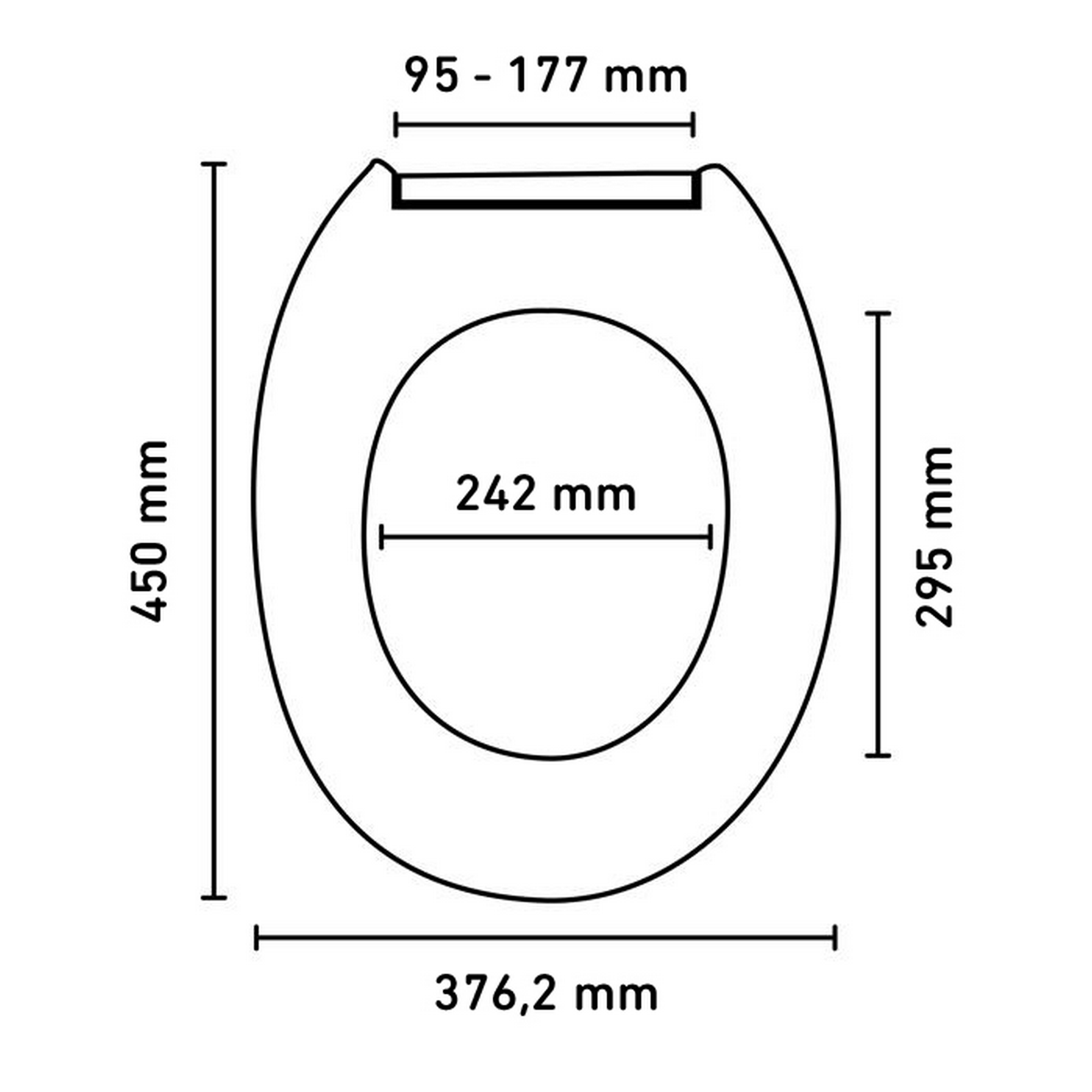 Duroplast-WC-Sitz 'Strandkorb' mit Absenkautomatik + product picture