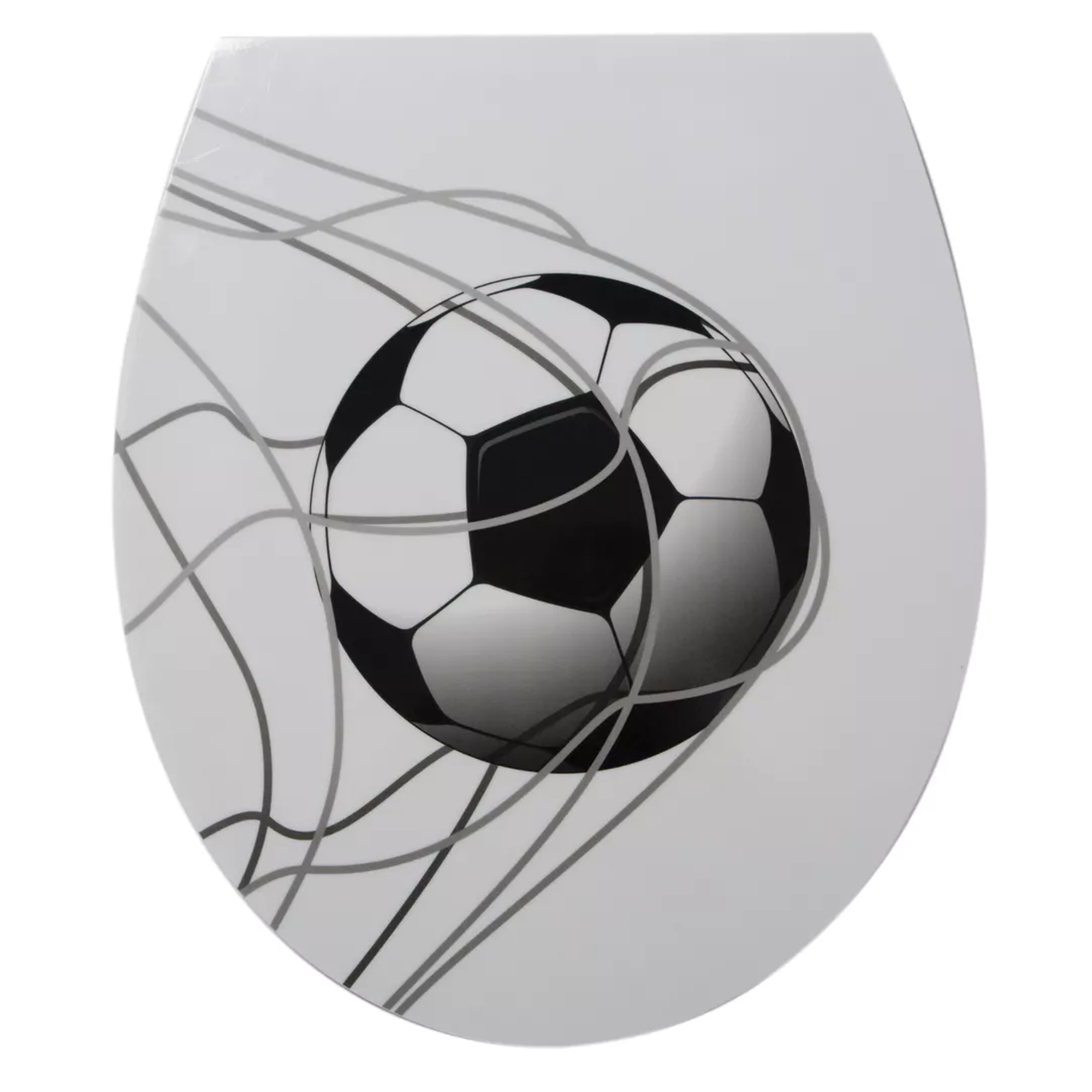 WC-Sitz 'Fußball' mit Absenkautomatik Duroplast