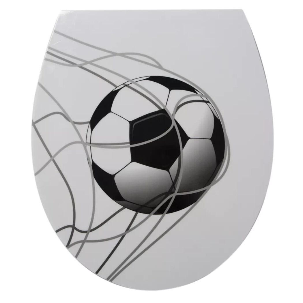 WC-Sitz 'Fußball' mit Absenkautomatik Duroplast
