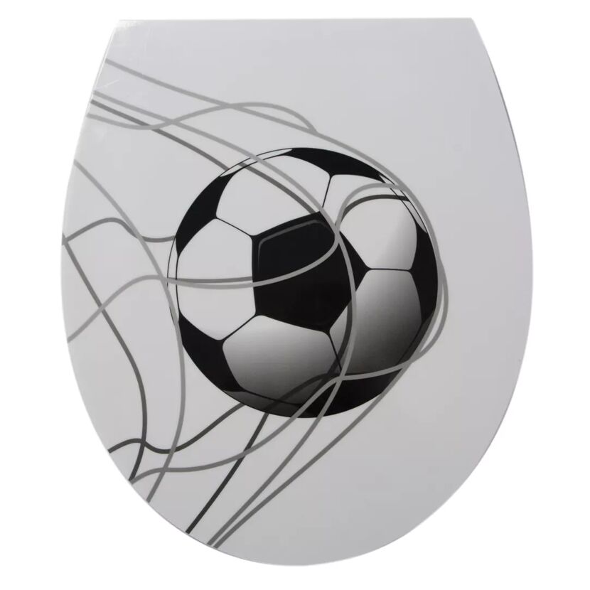 WC-Sitz 'Fußball' mit Absenkautomatik Duroplast