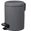 Anthrazitfarbener Kosmetikeimer Emil mit Fußpedal