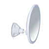 Weißer LED-Kosmetikspiegel mit Saugnapf