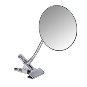 Kosmetikspiegel 'Clip' chromfarben Ø 15 cm