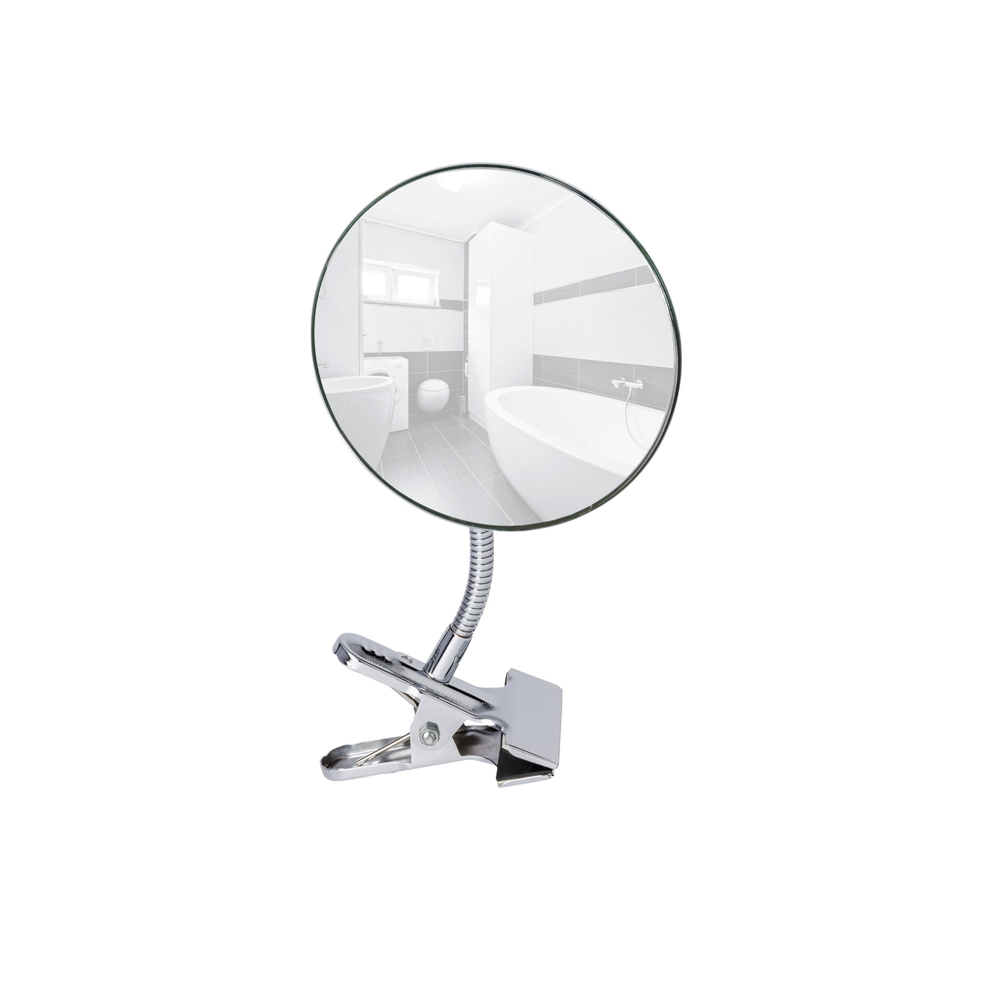 Kosmetikspiegel 'Clip' chromfarben Ø 15 cm + product picture