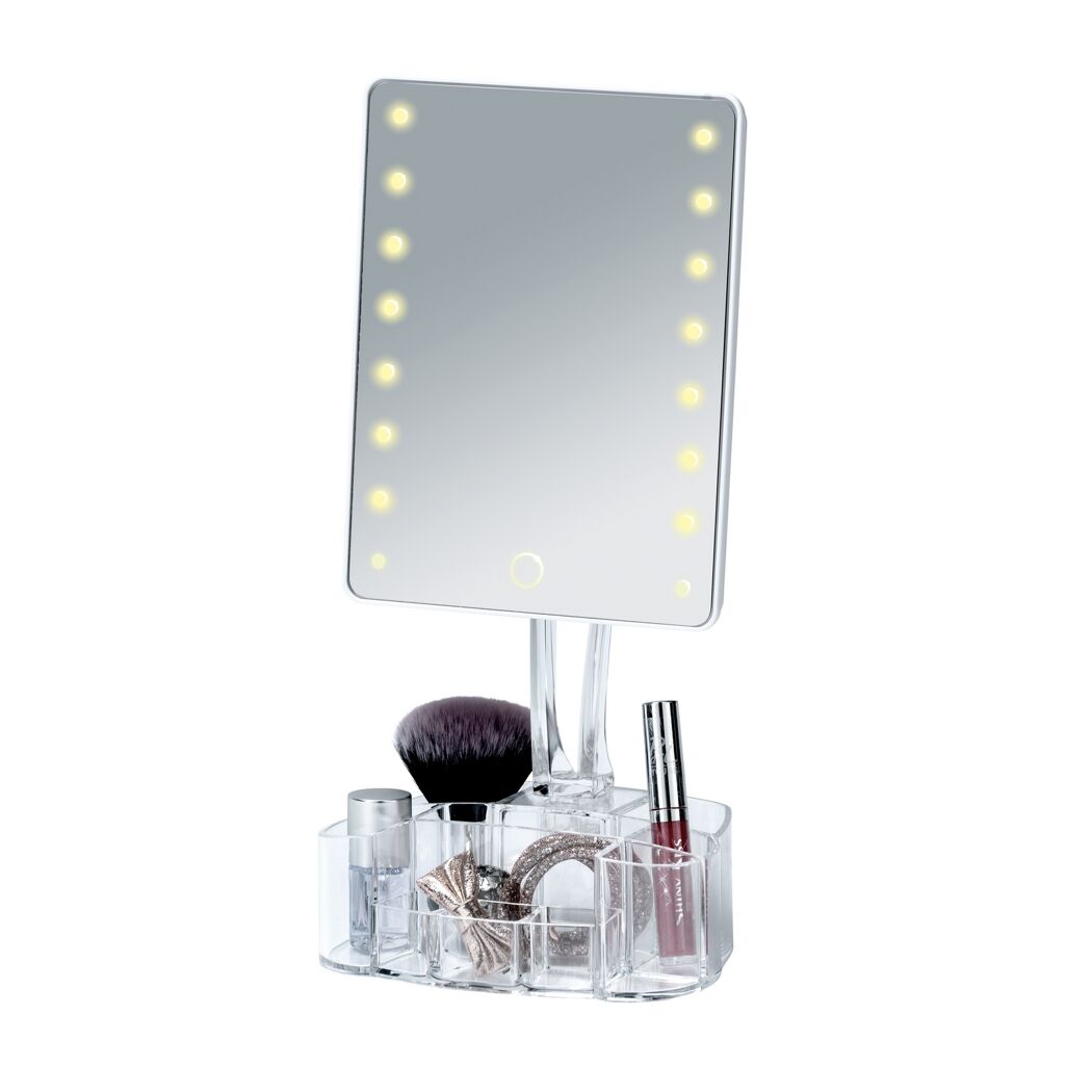 LED-Kosmetikspiegel mit Organizer