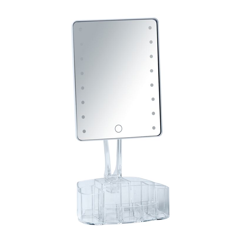 LED-Kosmetikspiegel mit Organizer
