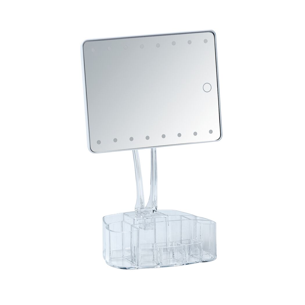 LED-Kosmetikspiegel mit Organizer