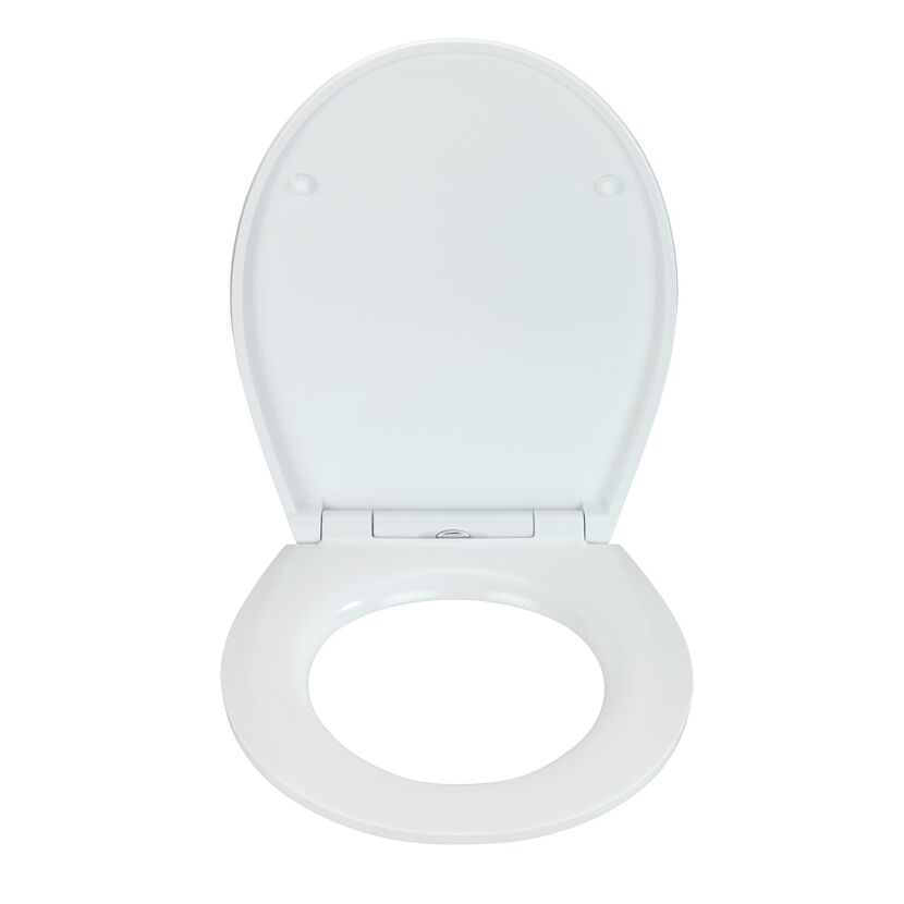 WC-Sitz 'White' mit Absenkautomatik weiß Duroplast