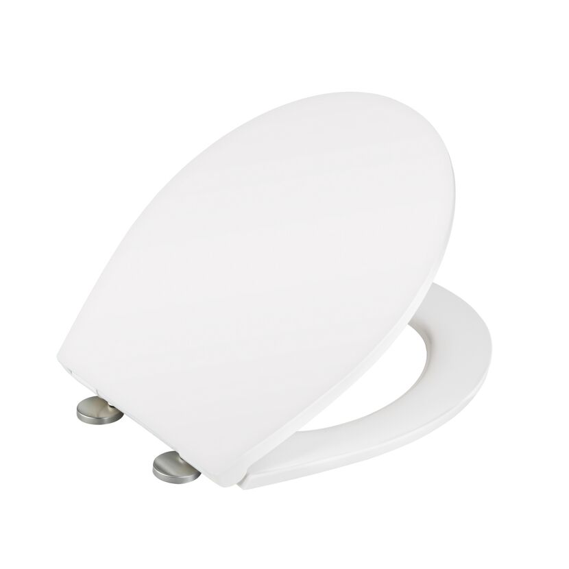 WC-Sitz 'White' mit Absenkautomatik weiß Duroplast