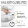 WC-Sitz 'Rieti' mit Absenkautomatik weiß Duroplast