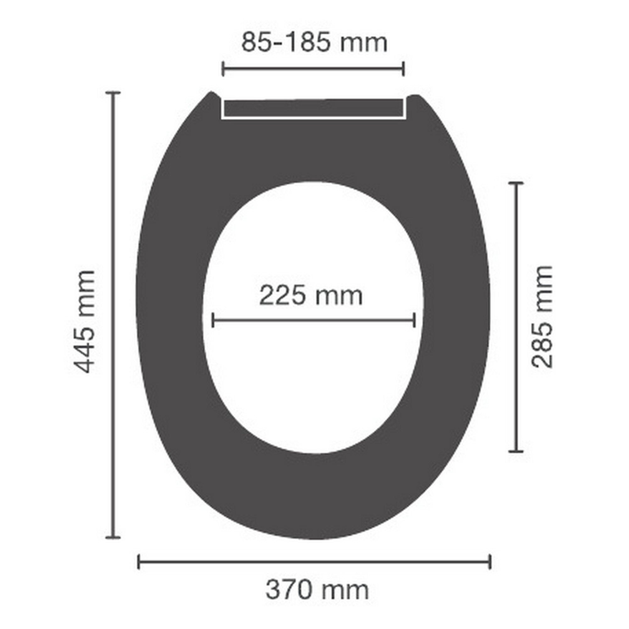 WC-Sitz 'Rieti' Duroplast weiß, Absenkautomatik 44,5 x 37 cm + product picture