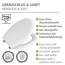 WC-Sitz 'Gubbio' Duroplast weiß, Absenkautomatik 44,5 x 37 cm