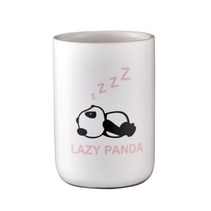 Zahnputzbecher 'Panda' Keramik schwarz-weiss Ø 7 x 10 cm