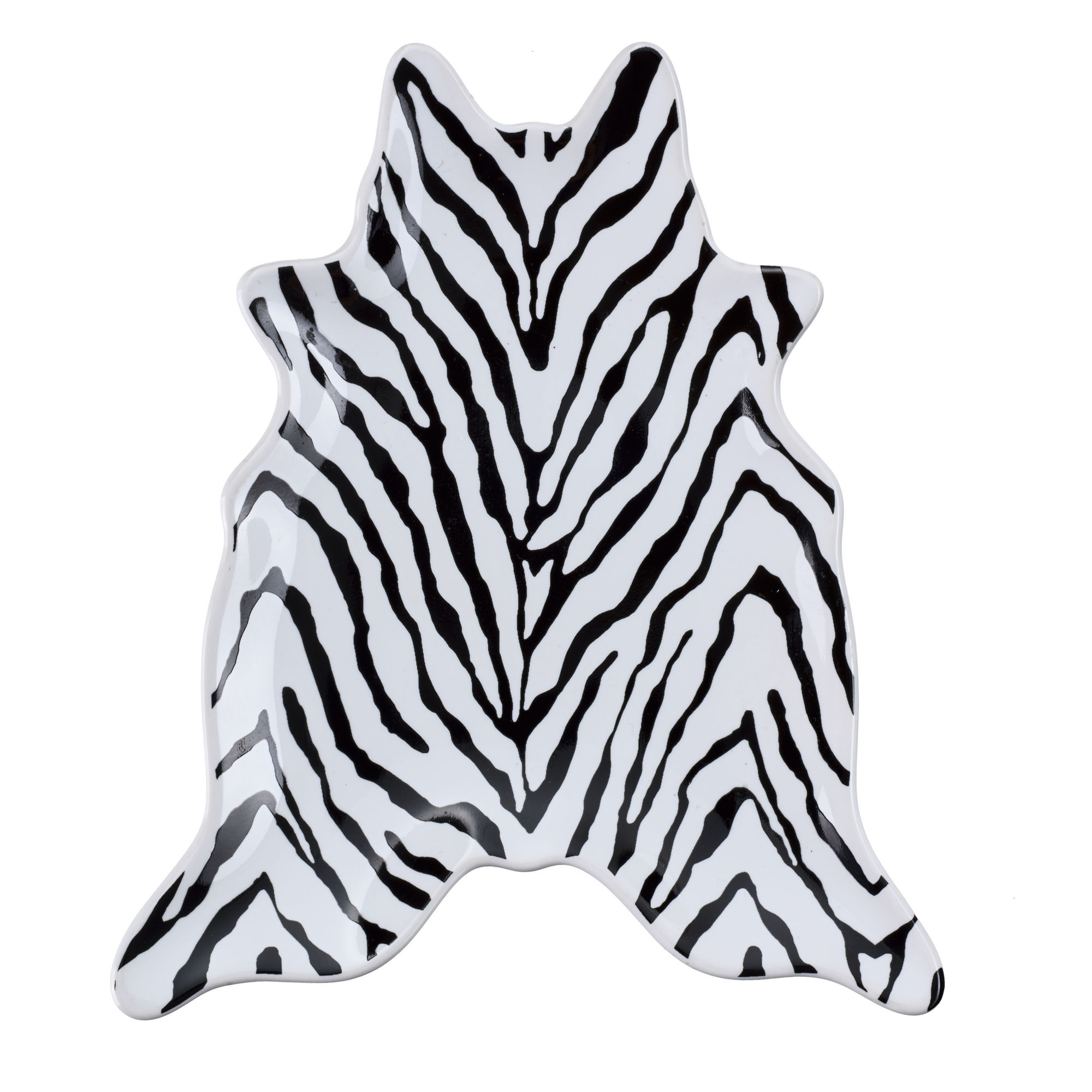 Kammschale 'Zebra' Steinzeug schwarz-weiß 11,3 x 13 x 1,5 cm + product picture