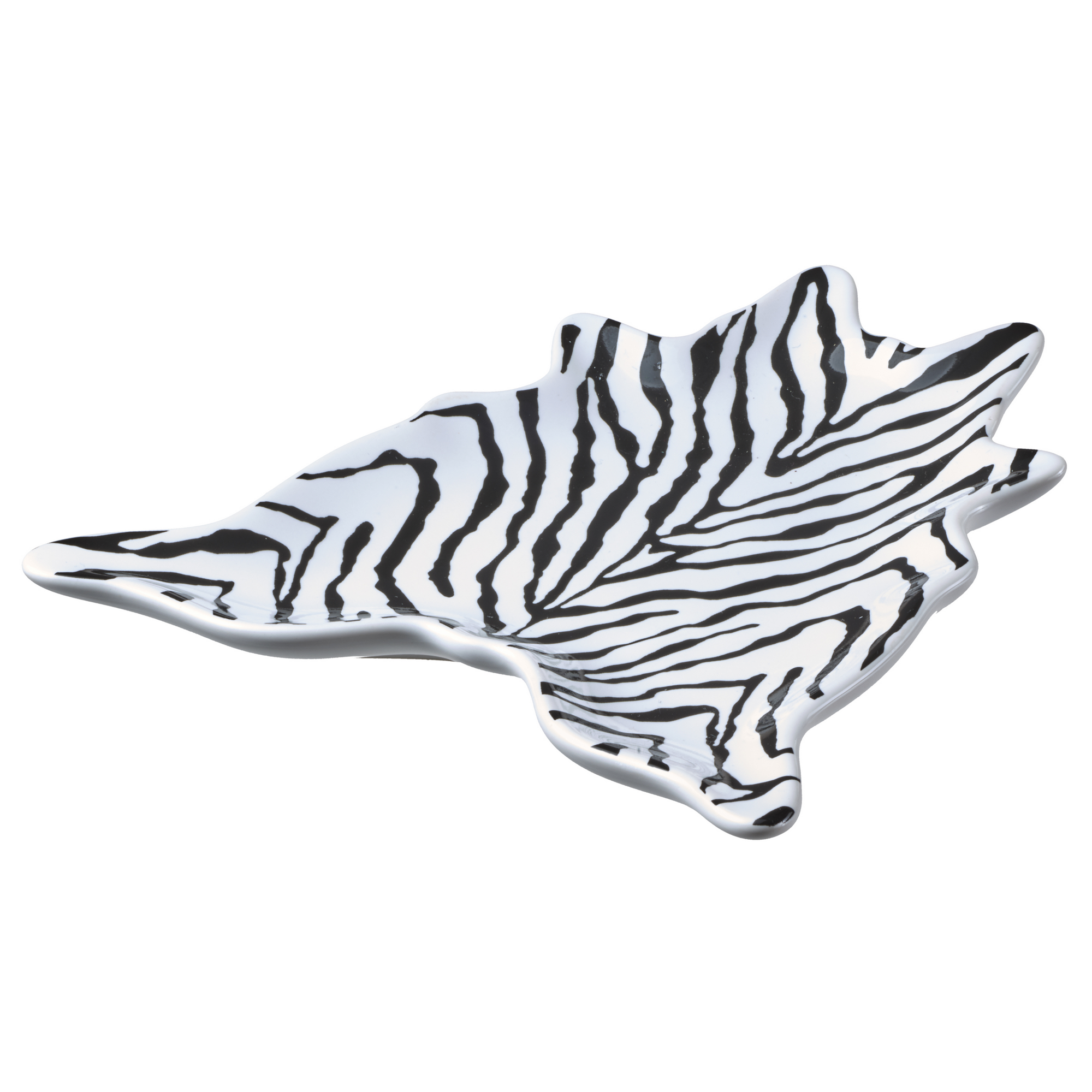 Kammschale 'Zebra' Steinzeug schwarz-weiß 11,3 x 13 x 1,5 cm + product picture