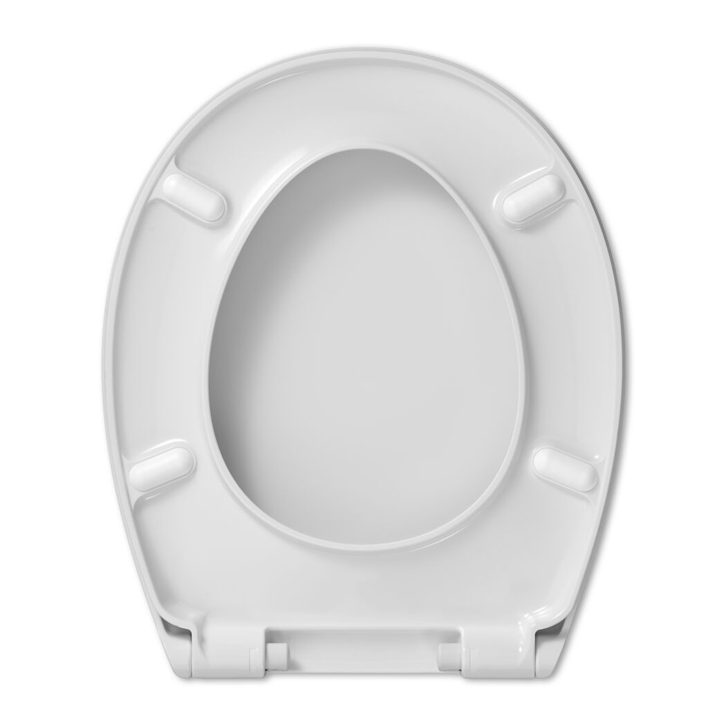 Weißer WC-Sitz Crystal