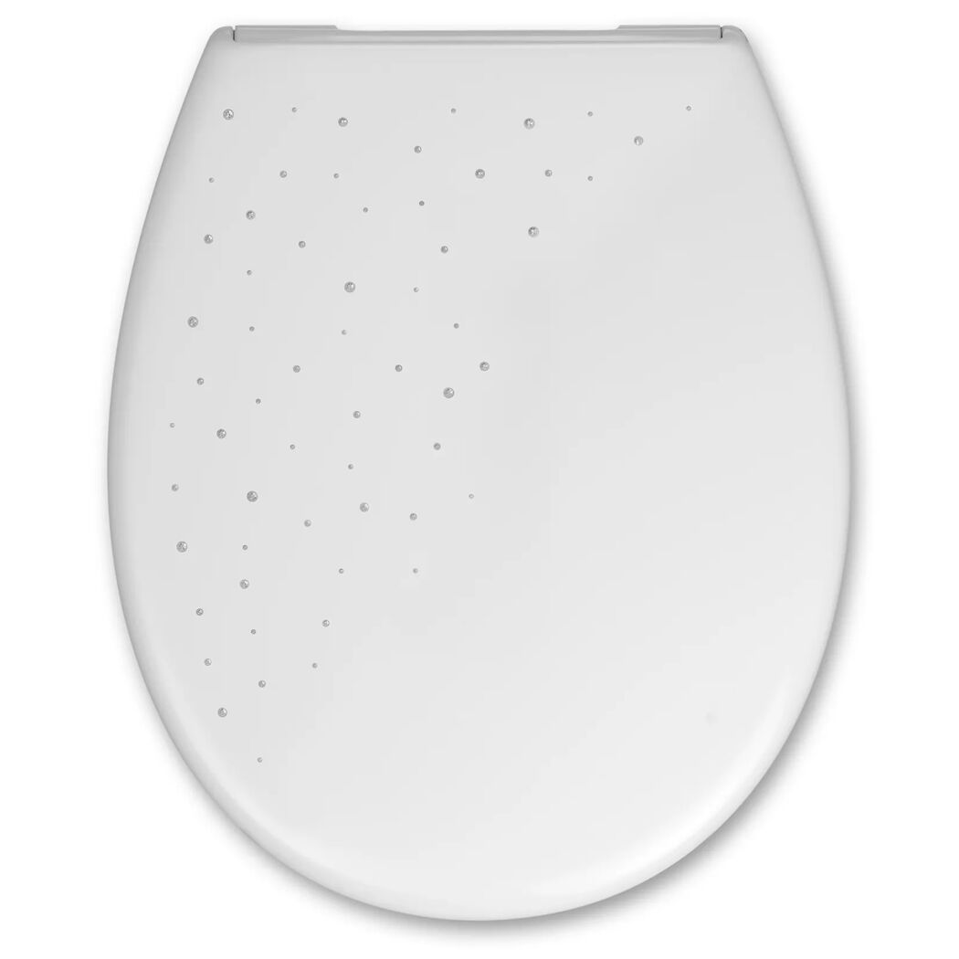 WC-Sitz 'Crystal' mit Absenkautomatik weiß Duroplast