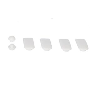Puffer-Set für WC-Sitze weiß Kunststoff