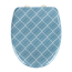 WC-Sitz 'Atacama' blau/weiß Duroplast 37,5 x 41,5 cm