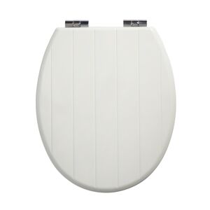 WC-Sitz 'Cottage' mit Absenkautomatik weiß Holzkern