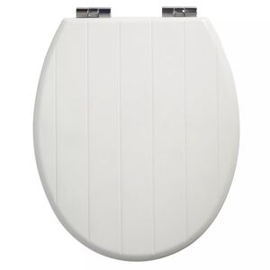 WC-Sitz 'Cottage' mit Absenkautomatik weiß Holzkern