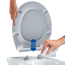 Verkleinertes Bild von WC-Sitz 'Click&Clean Slim' mit Absenkautomatik weiß