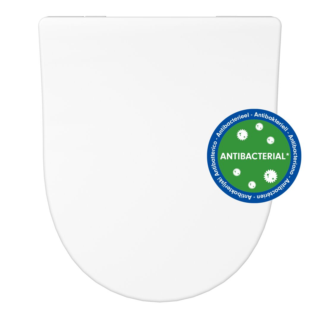WC-Sitz 'Click&Clean' mit Absenkautomatik weiß Duroplast