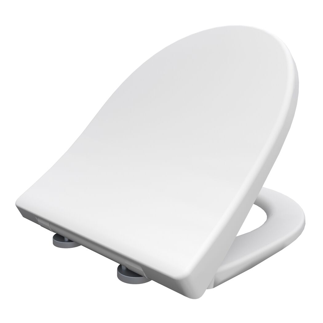 WC-Sitz 'Click&Clean' mit Absenkautomatik weiß Duroplast
